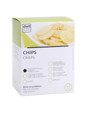 Cheese and Onion Flavoured Protein Chips