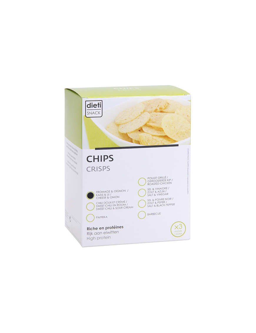 Cheese and Onion Flavoured Protein Chips
