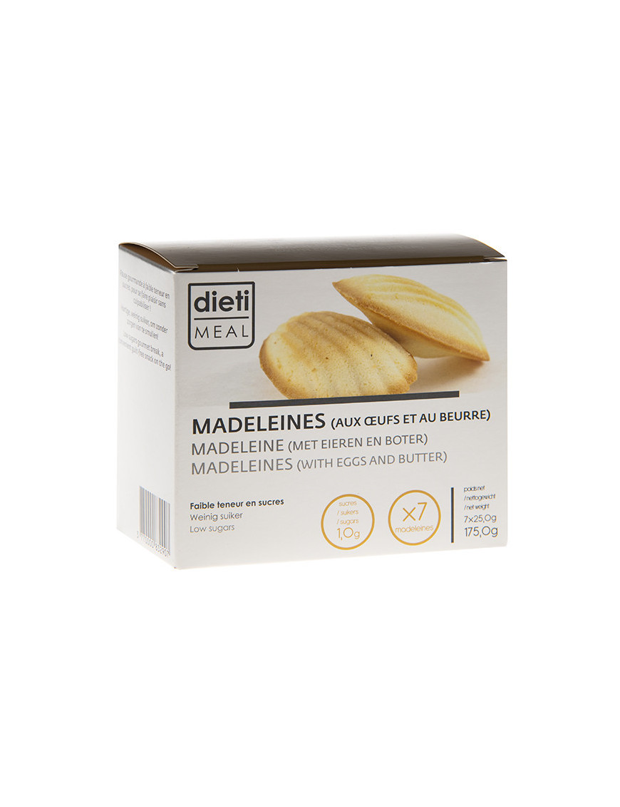 Madeleine with Eggs and Butter Low sugars