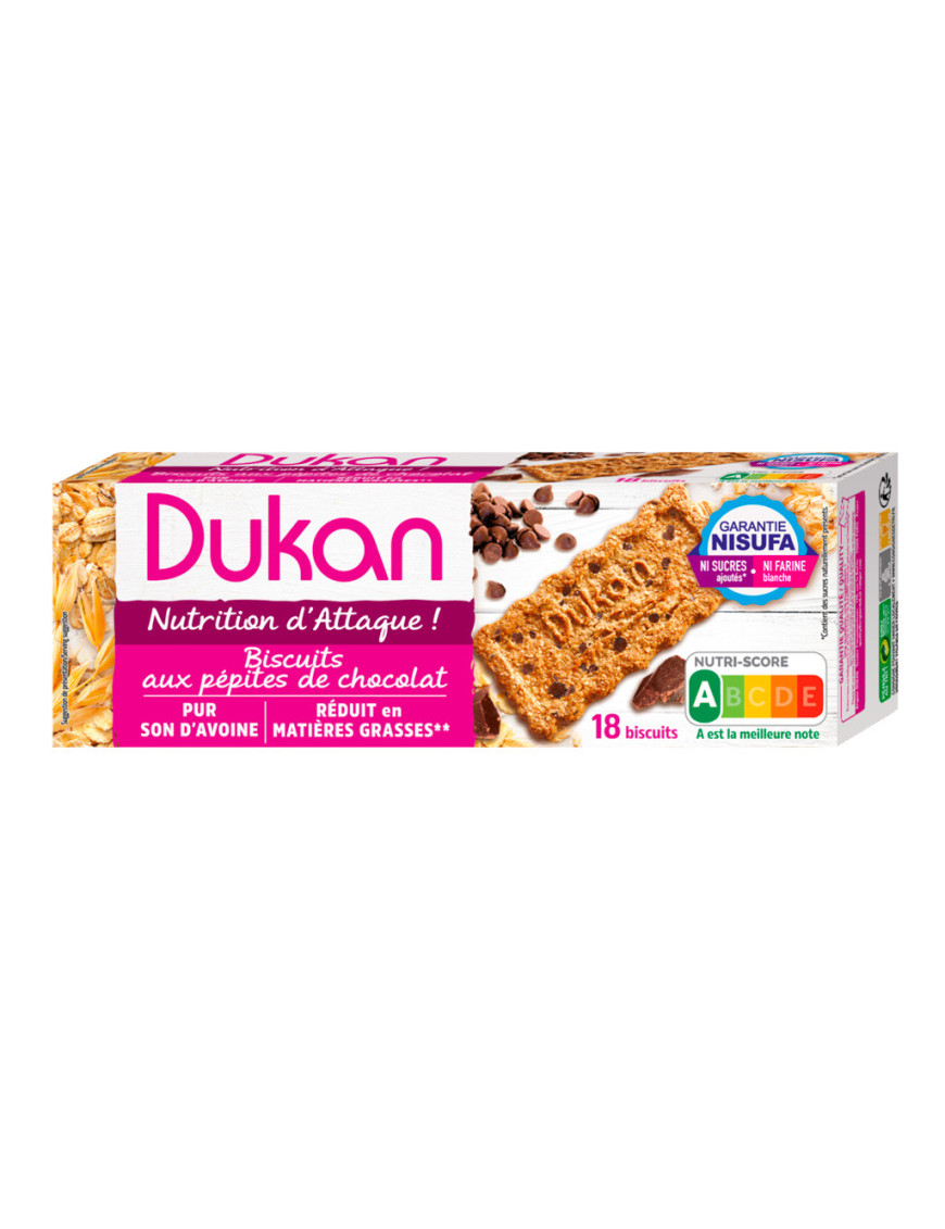 Dukan Chocolate Chips Oat Bran Biscuits