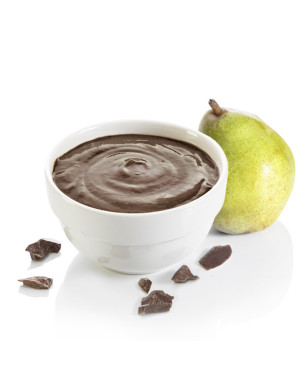 High Protein Chocolate Pear Pudding