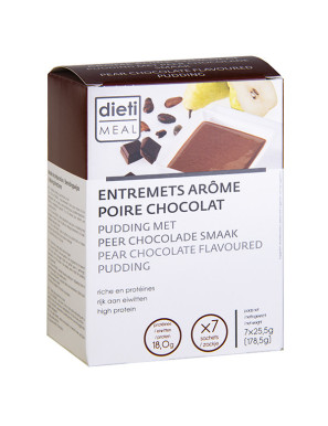High Protein Chocolate Pear Pudding