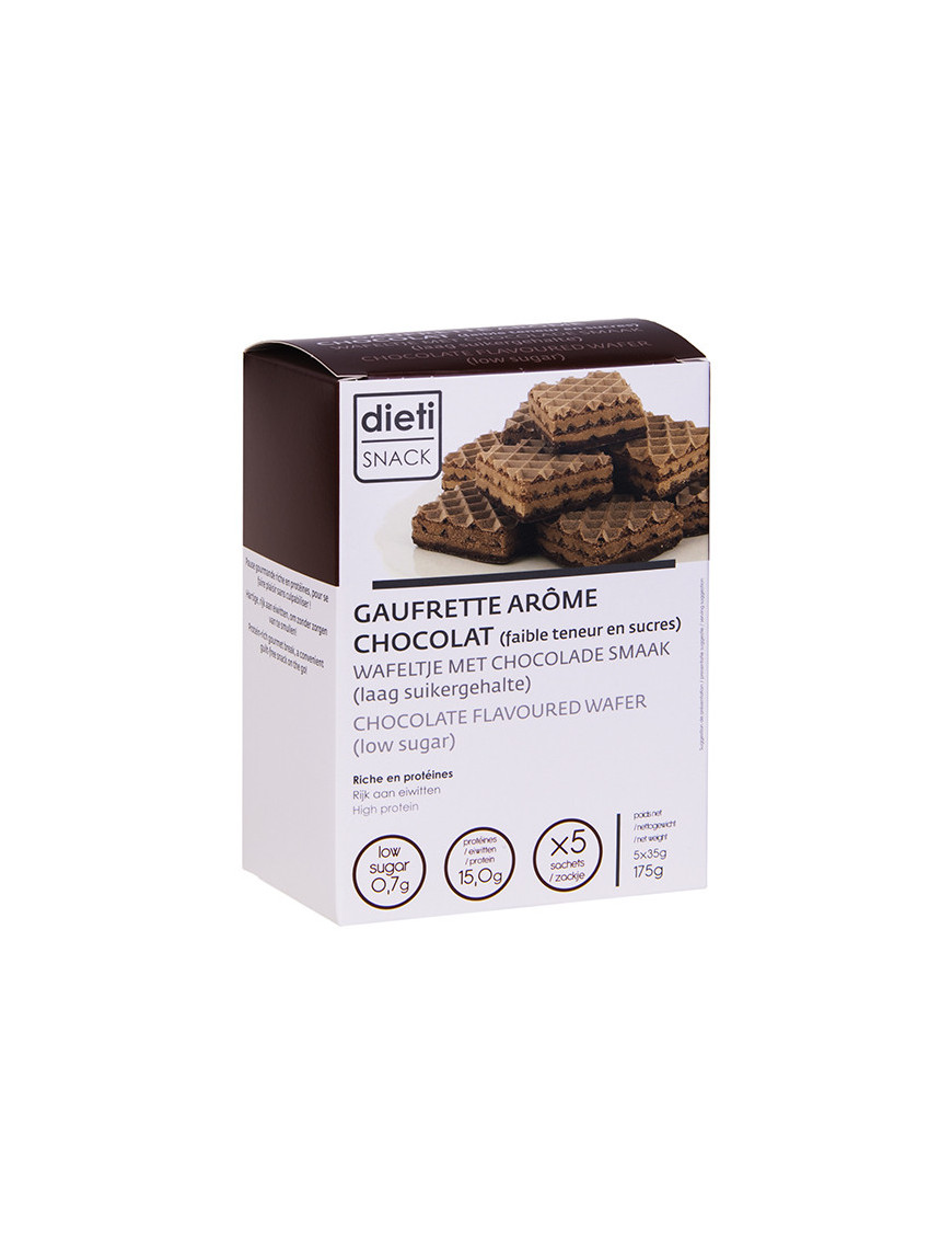 Dietisnack wafel chocoladesmaak