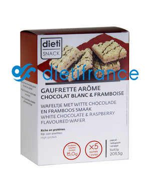 White chocolate & raspberry protein wafer