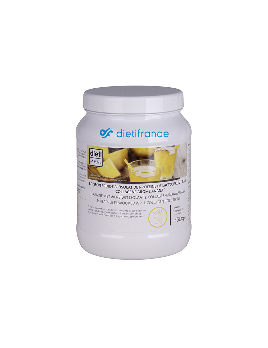 Dietimeal pineapple flavoured collagen cold drink