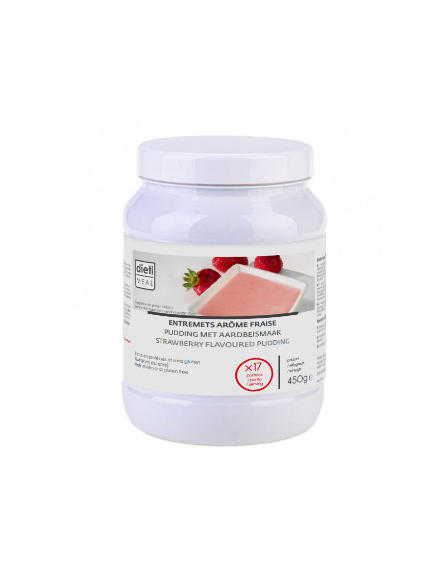 Strawberry Protein Pudding or Shake in a Jar 450 g