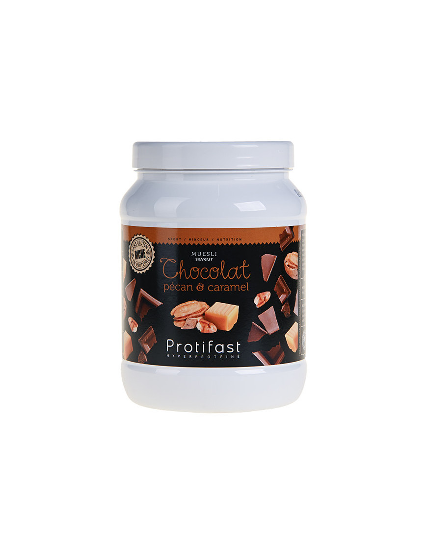 Chocolate Pecan Caramel flavoured Protein Muesli