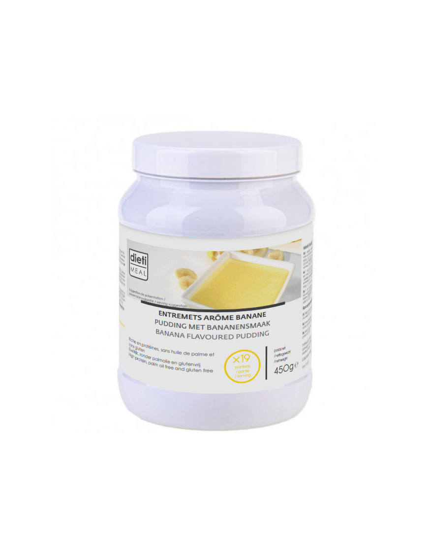 High Protein Banana flavoured Pudding or Milk-Shake