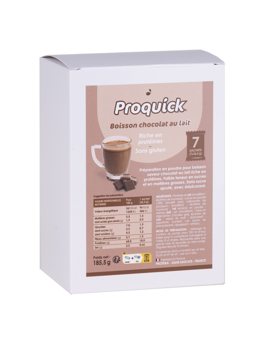 Proquick High Protein Milk Chocolate Drink Mix Acceptable on VLCD