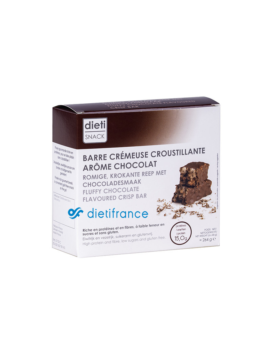 Dietisnack Fluffy Chocolate Crisp Protein Bar
