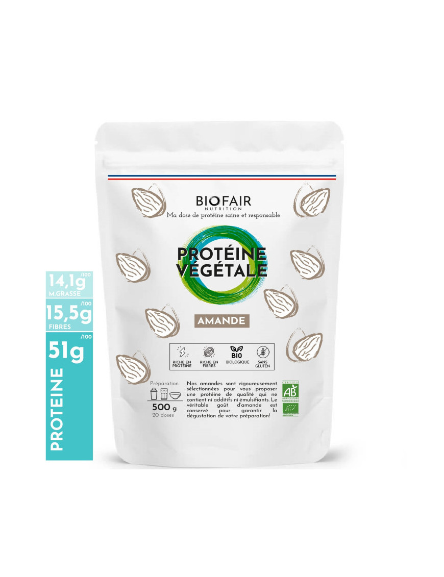 Biofair Organic Almond Protein Powder.