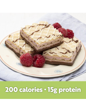 Dietisnack White Chocolate & Raspberry High Protein Wafer Squares (x5)
