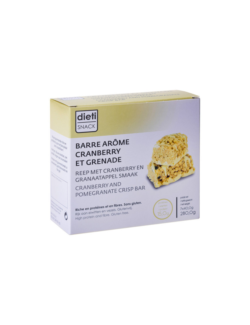 Cranberry and Pomegranate Protein Crisp Bar