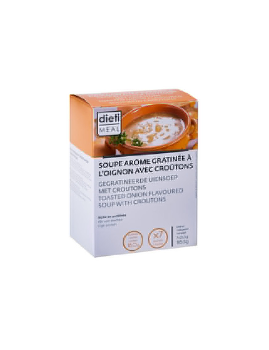 High Protein Creamy Roasted Onion Soup